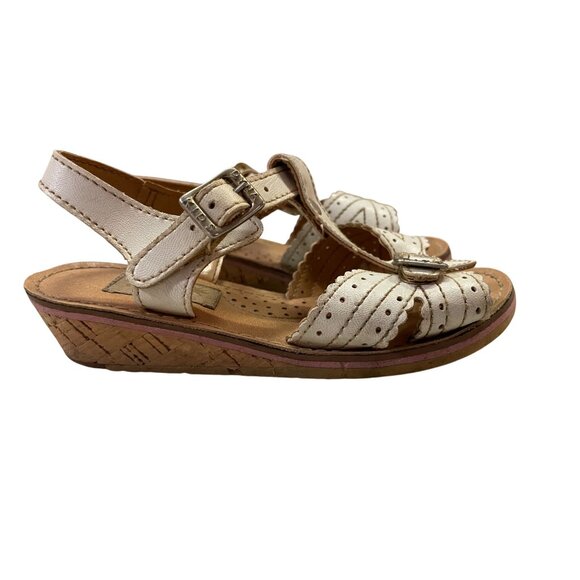 Vintage Dyna Kids Toddler Girls Sandals 6? Used White *Some Wear - Picture 3 of 16